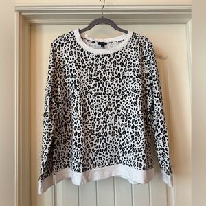 Talbots Animal Print Sweatshirt size XL